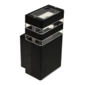 Iluminação de parede exterior SANTA 1xGU10/30W/230V IP54 preto
