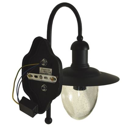Iluminação de parede exterior TALISA 1xE27/60W/230V IP44 preto