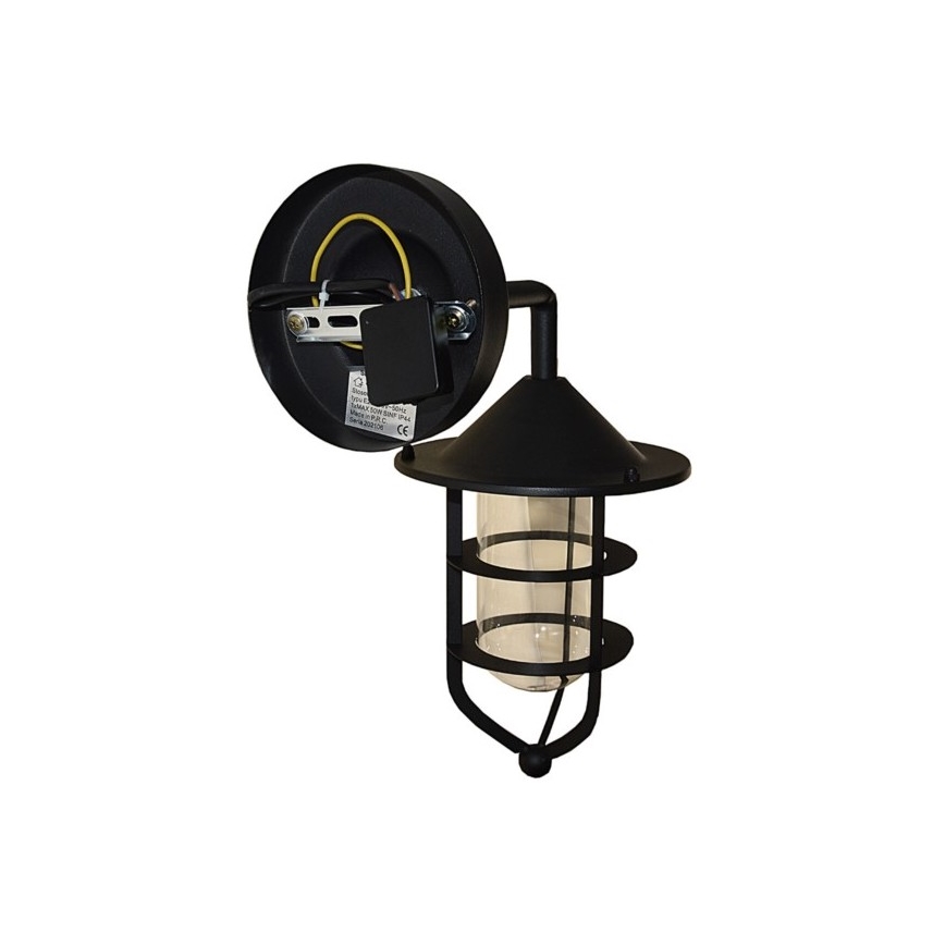 Iluminação de parede exterior TAMA 1xE27/60W/230V IP44 preto