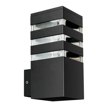 Iluminação de parede exterior TEKSAS 1xE27/12W/230V IP44 antracite