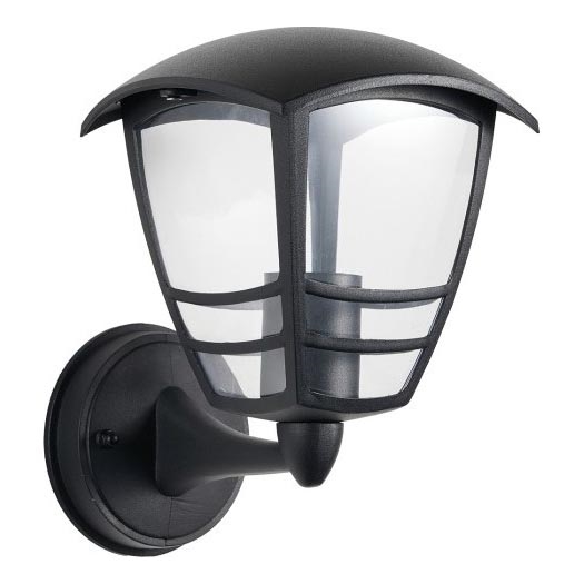 Iluminação de parede exterior TEVIO 1xE27/60W/230V IP54 preto