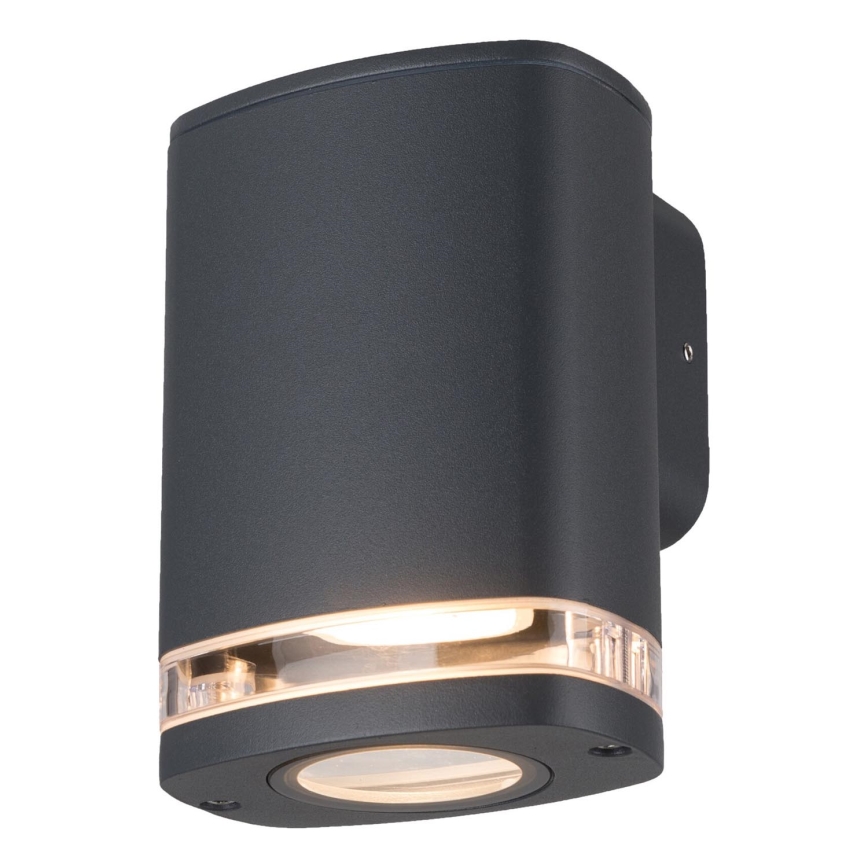 Iluminação de parede exterior ZEVI 1xGU10/10W/230V IP54 antracite