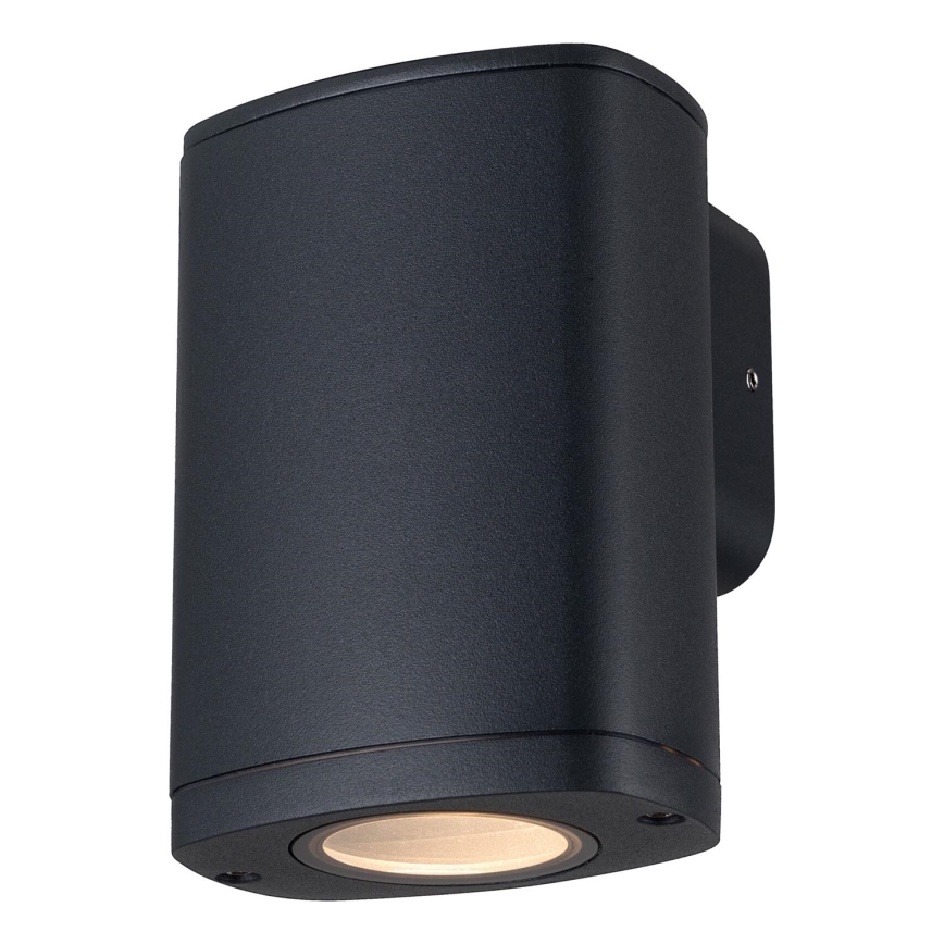 Iluminação de parede exterior ZEVI 1xGU10/10W/230V IP54 preto