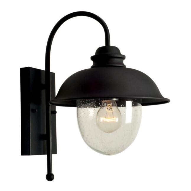 Iluminação de parede exterior ZUNA 1xE27/60W/230V IP44 preto