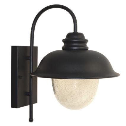 Iluminação de parede exterior ZUNA 1xE27/60W/230V IP44 preto