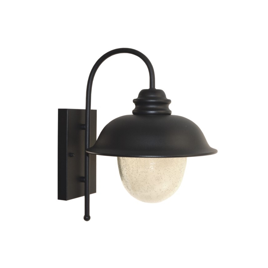 Iluminação de parede exterior ZUNA 1xE27/60W/230V IP44 preto