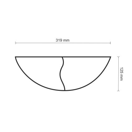 Iluminação de parede FALA 1xE14/12W/230V gesso/branco