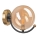 Iluminação de parede GEORGIA 1xE14/5W/230V dourado/fumado bege