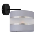 Iluminação de parede HELEN 1xE27/15W/230V cinzento/preto