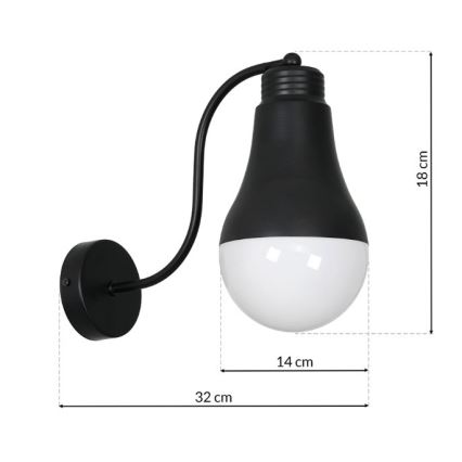 Iluminação de parede HELIOS 1xE14/40W/230V