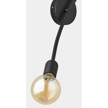 Iluminação de parede HELIX 2xE27/60W/230V preto