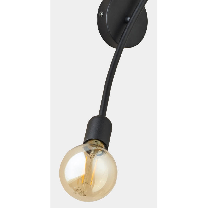 Iluminação de parede HELIX 2xE27/60W/230V preto