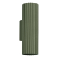 Iluminação de parede KARBON 2xGU10/10W/230V verde