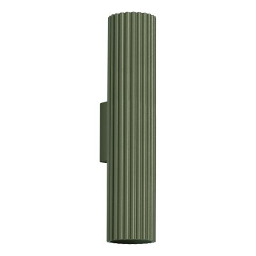 Iluminação de parede KARBON 2xGU10/10W/230V verde