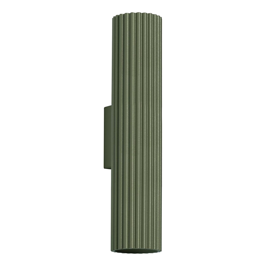Iluminação de parede KARBON 2xGU10/10W/230V verde