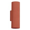 Iluminação de parede KARBON 2xGU10/10W/230V vermelho
