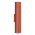 Iluminação de parede KARBON 2xGU10/10W/230V vermelho