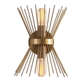Iluminação de parede KIRPI 2xE27/40W/230V dourada
