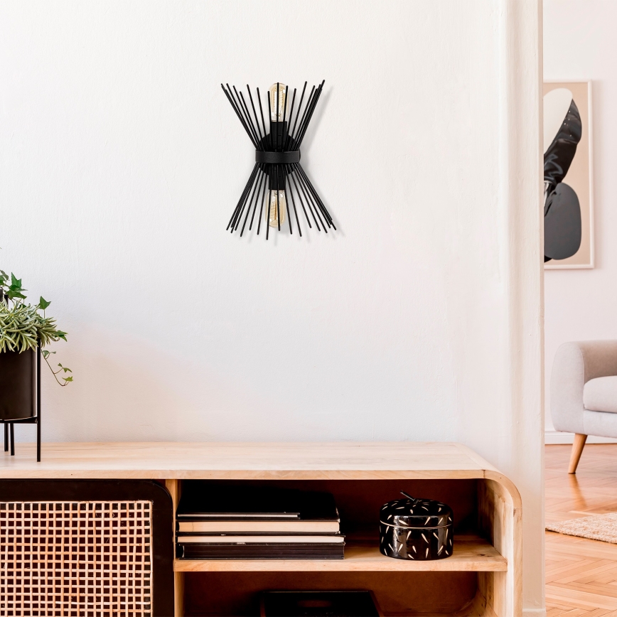 Iluminação de parede KIRPI 2xE27/40W/230V