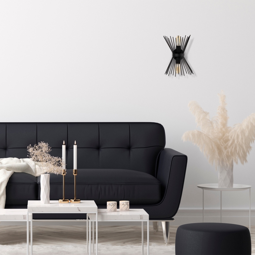 Iluminação de parede KIRPI 2xE27/40W/230V