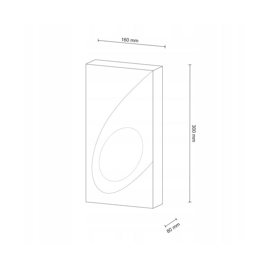 Iluminação de parede KOMETA 1xE14/12W/230V gesso/branco