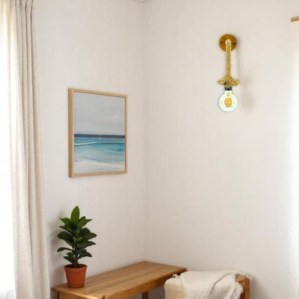 Iluminação de parede KOS 1xE27/60W/230V faia