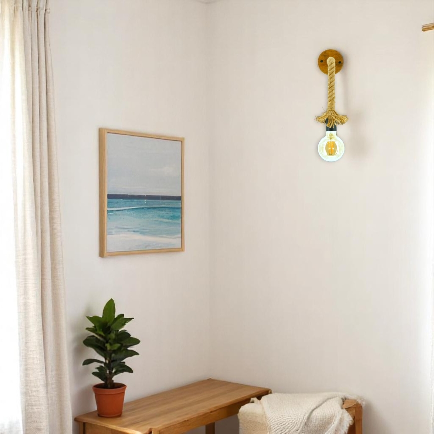 Iluminação de parede KOS 1xE27/60W/230V faia