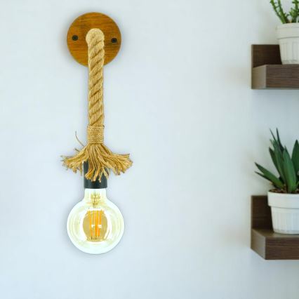 Iluminação de parede KOS 1xE27/60W/230V faia