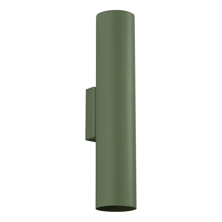 Iluminação de parede LAGOS 2xGU10/10W/230V verde