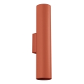 Iluminação de parede LAGOS 2xGU10/10W/230V vermelho