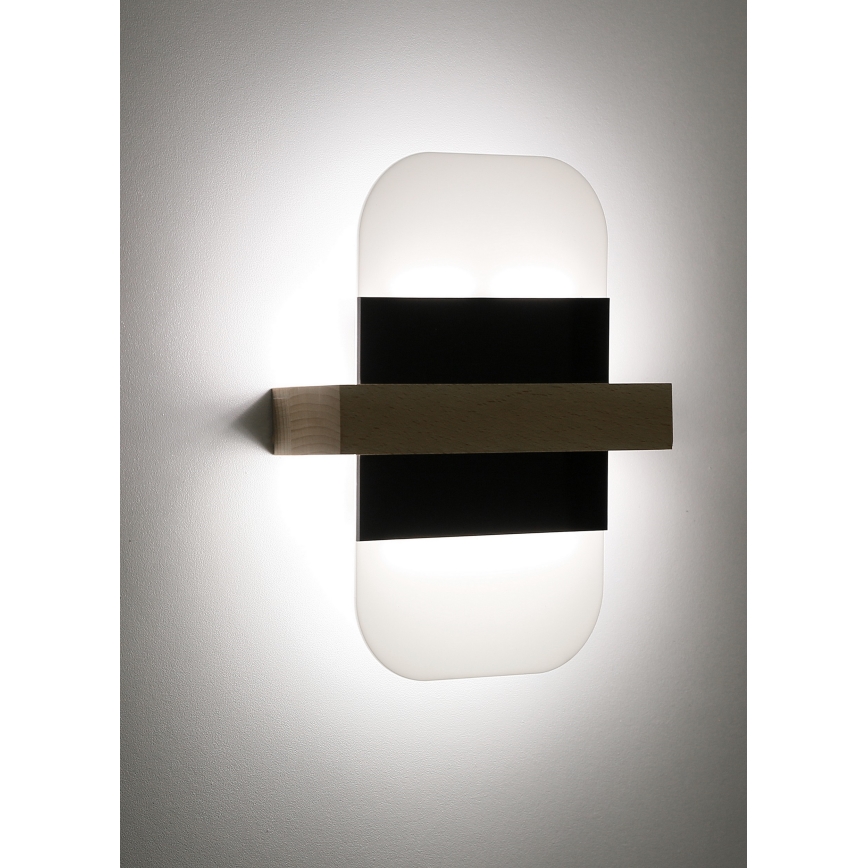 Iluminação de parede LED APRIL LED/6W/230V branco/preto