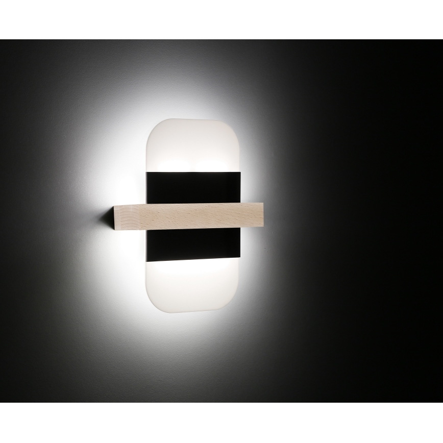 Iluminação de parede LED APRIL LED/6W/230V branco/preto