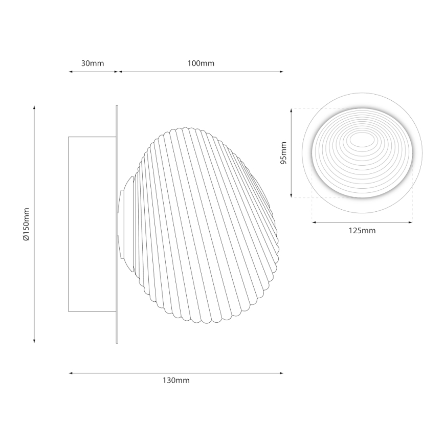 Iluminação de parede LED BOLLA LED/3W/230V cromado brilhante