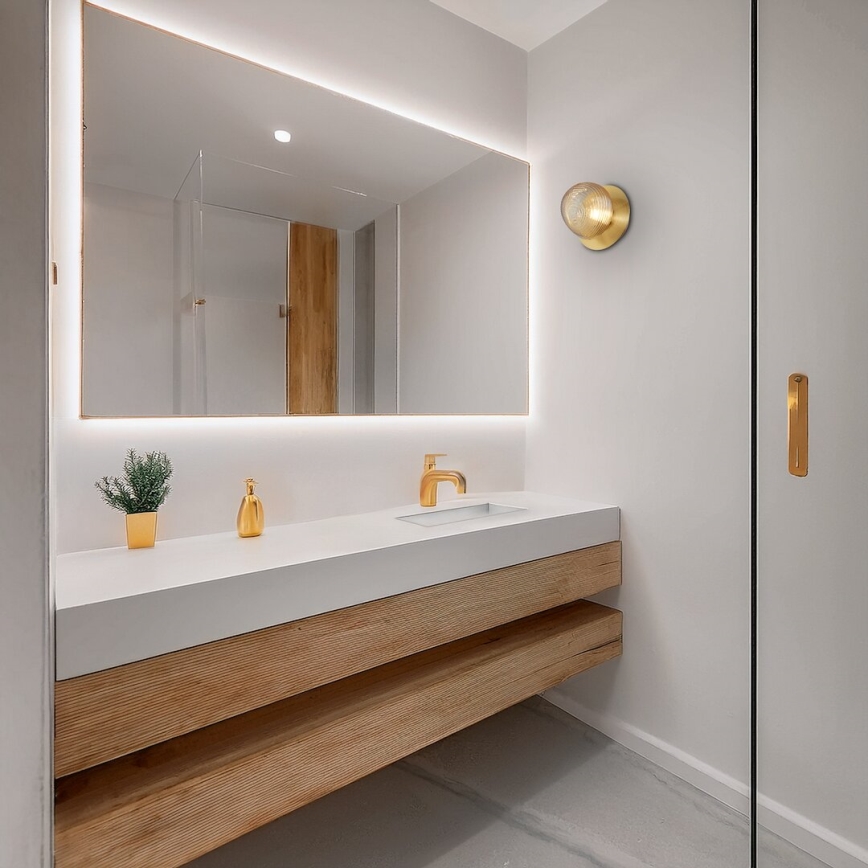 Iluminação de parede LED BOLLA LED/3W/230V dourado