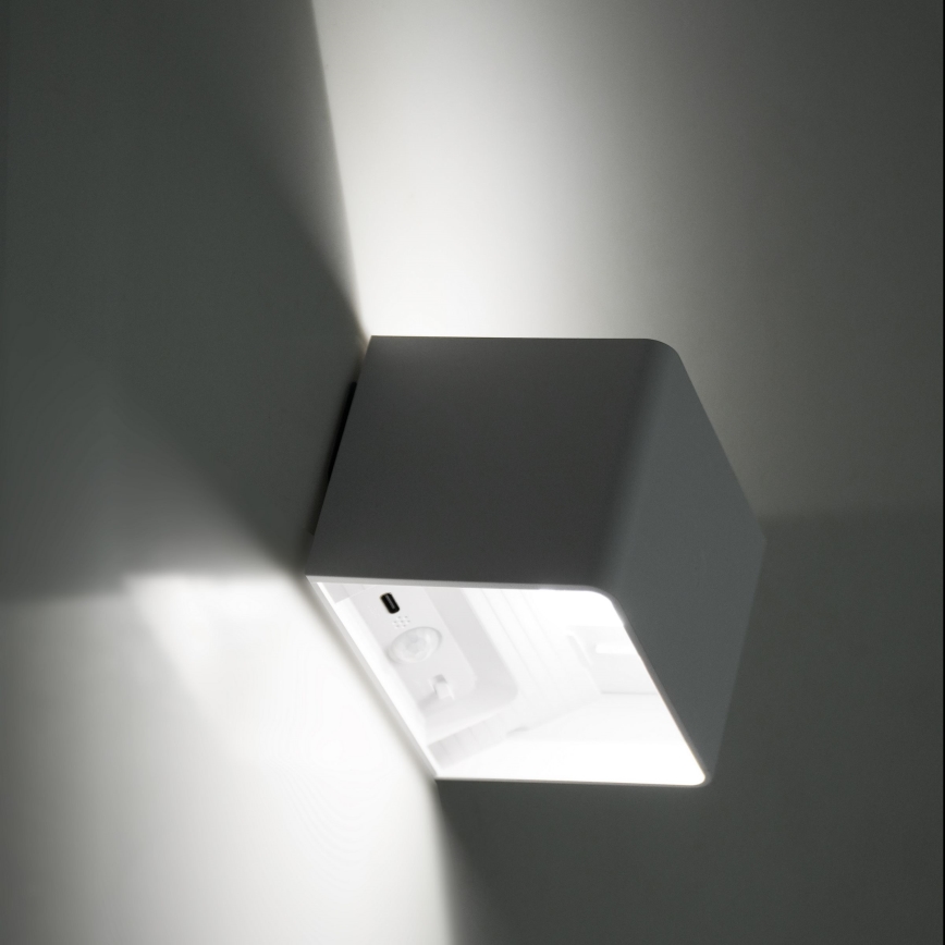 LED Regulação parede táctil iluminação com sensor MIRI LED/2,5W/3,7V 3000/4000/6400K 4000 mAh branco