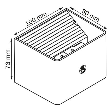 LED Regulação parede táctil iluminação com sensor MIRI LED/2,5W/3,7V 3000/4000/6400K 4000 mAh branco