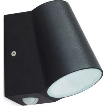 Iluminação de parede LED exterior com sensor BUNOL LED/6W/230V IP44 preto
