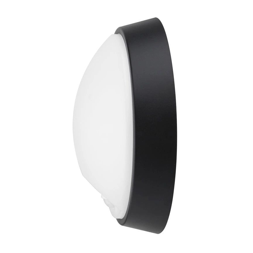 Iluminação de parede LED exterior com sensor LED/12W/230V 3000/4000/6500K IP65 preto