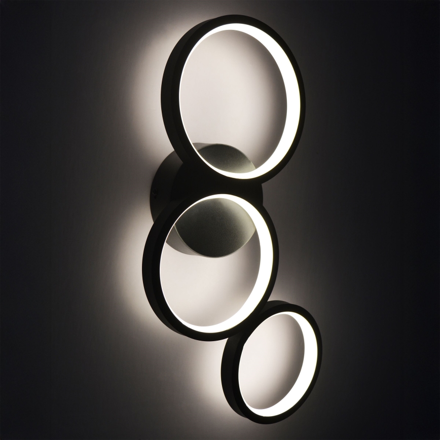 Iluminação de parede LED FLAMENCO LED/23W/230V 4000K preto