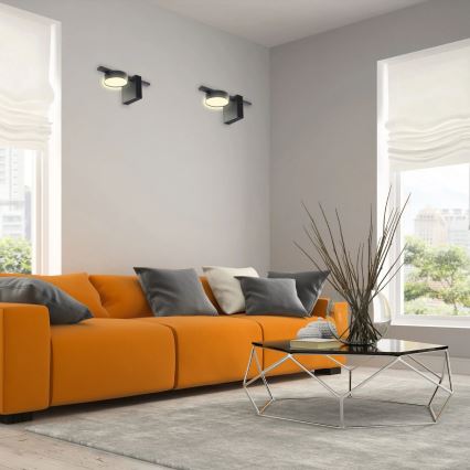 Iluminação de parede LED JOY 1xGX53/6W/230V preto