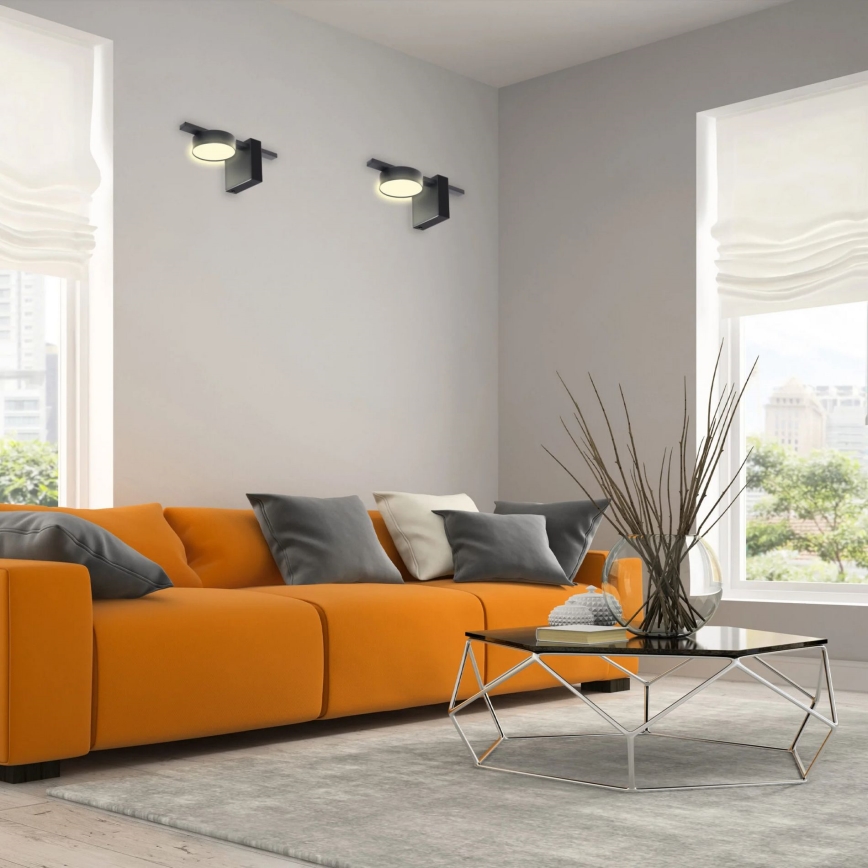 Iluminação de parede LED JOY 1xGX53/6W/230V preto