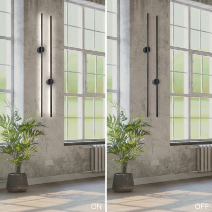 Iluminação de parede LED LANA LED/12W/230V 4000K preto