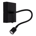 Iluminação de parede LED LECTOR LED/2,5W/230V preto