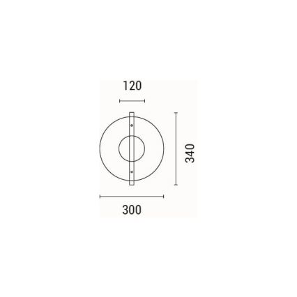 Iluminação de parede LED LED/10W/230V 3000K