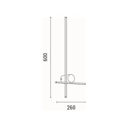 Iluminação de parede LED LED/12W/230V 3000K