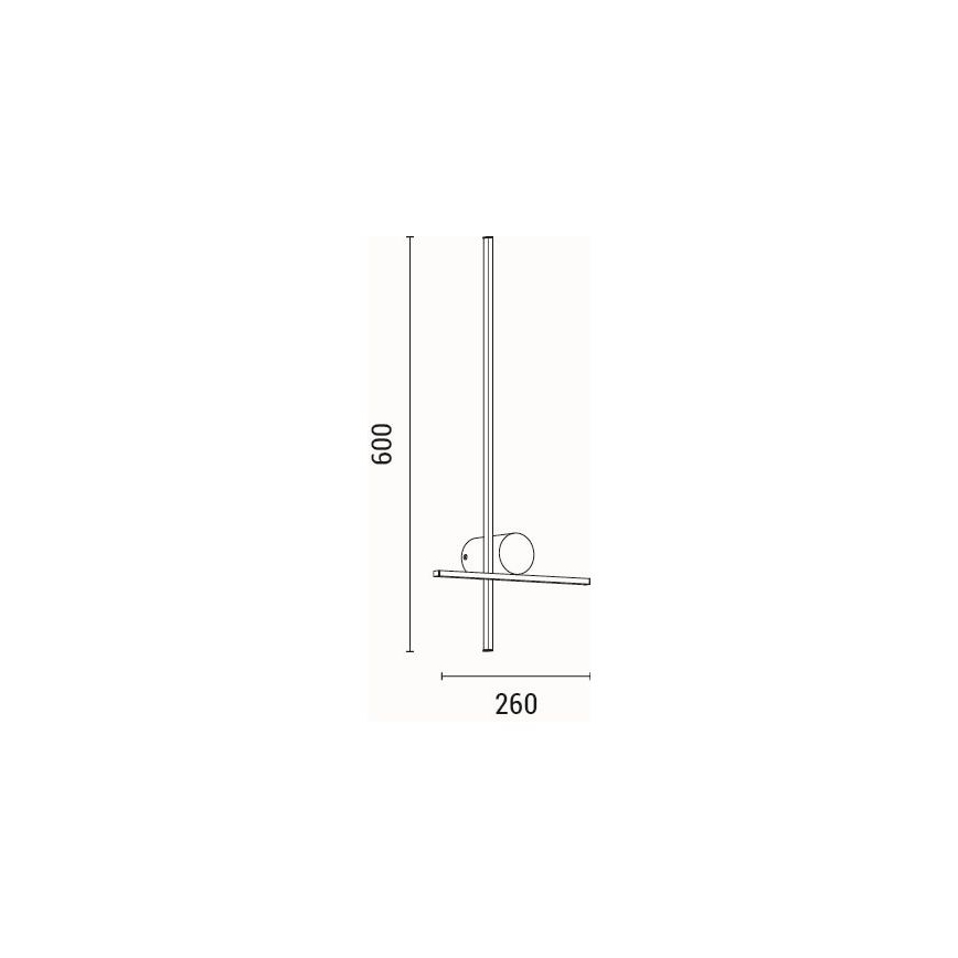 Iluminação de parede LED LED/12W/230V 3000K