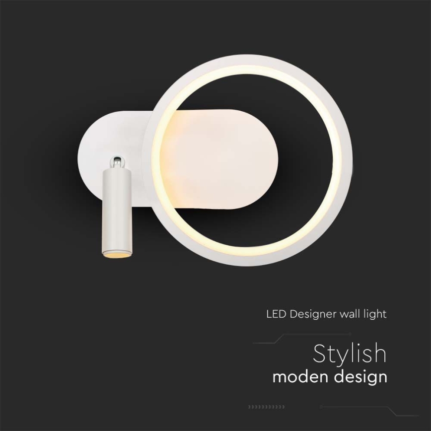 Iluminação de parede LED LED/14W/230V 3000K branco