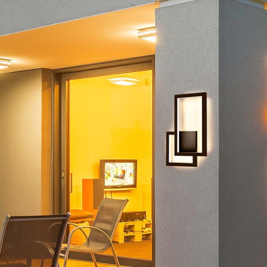 Iluminação de parede LED LED/20W/230V 3000K castanho
