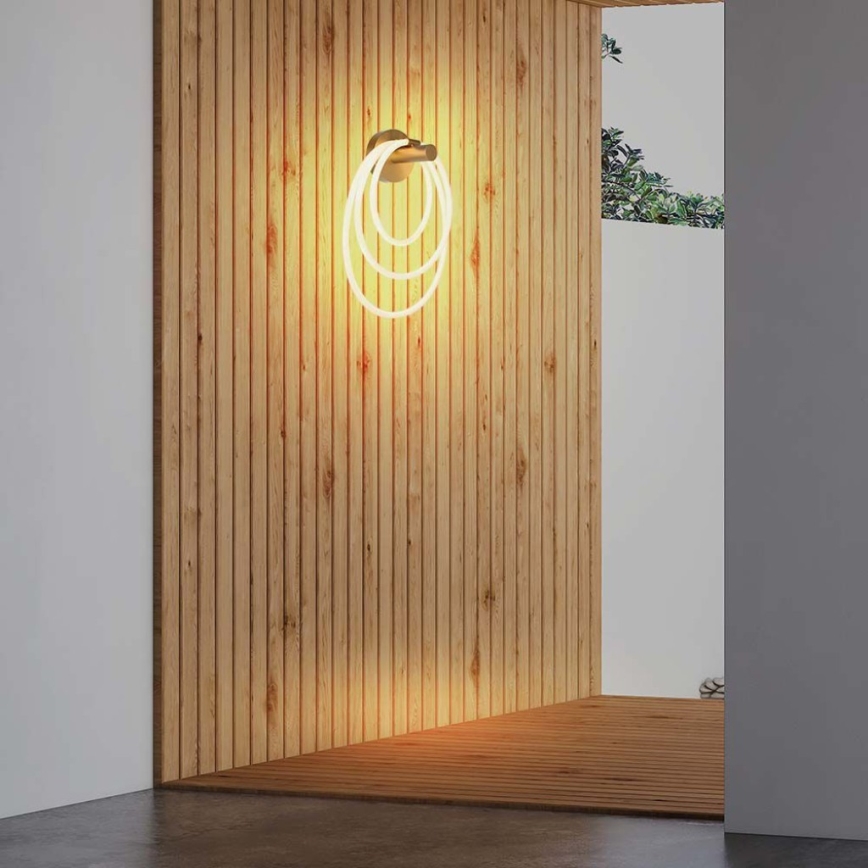 Iluminação de parede LED LED/37W/230V 3000K dourada
