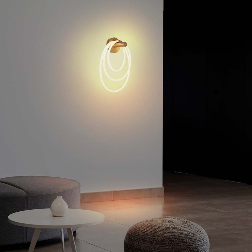 Iluminação de parede LED LED/37W/230V 3000K dourada